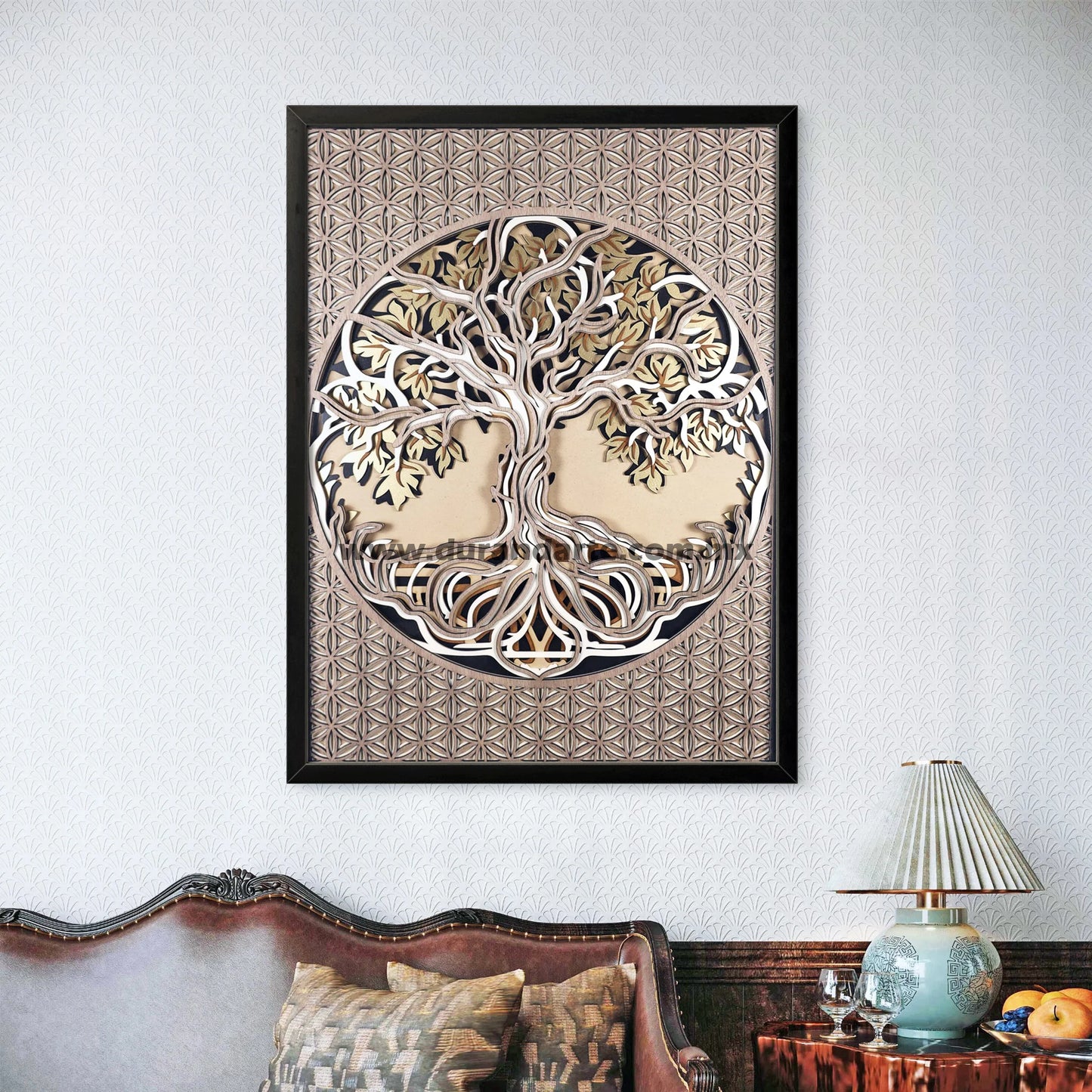 Cuadro 3D - Árbol de la Vida