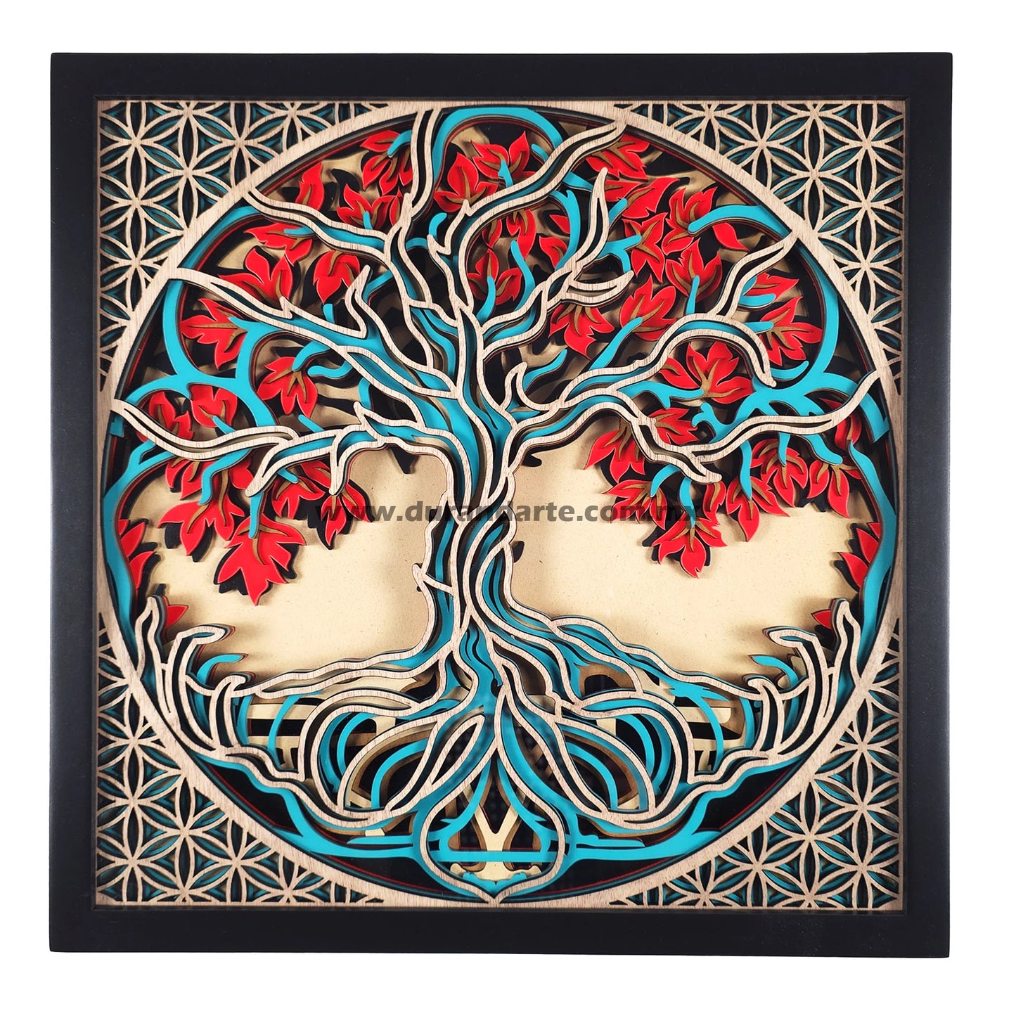 Cuadro 3D - Árbol de la Vida