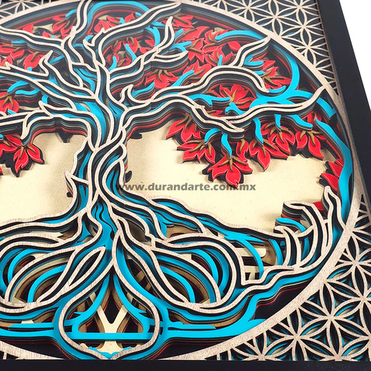 Cuadro 3D - Árbol de la Vida