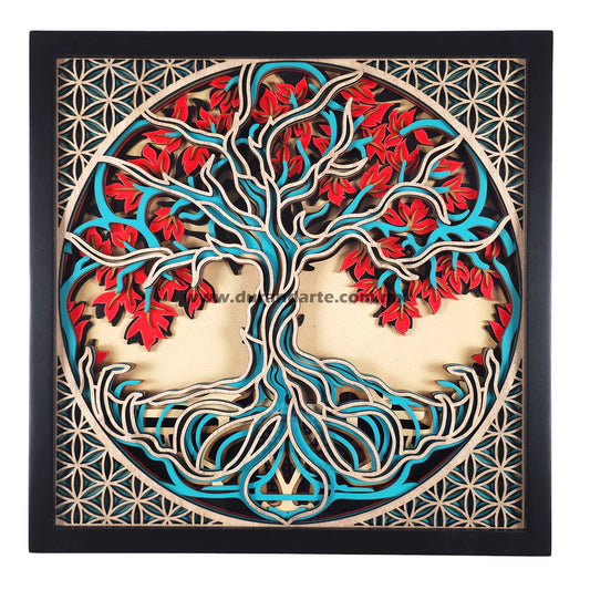 Cuadro 3D - Árbol de la Vida