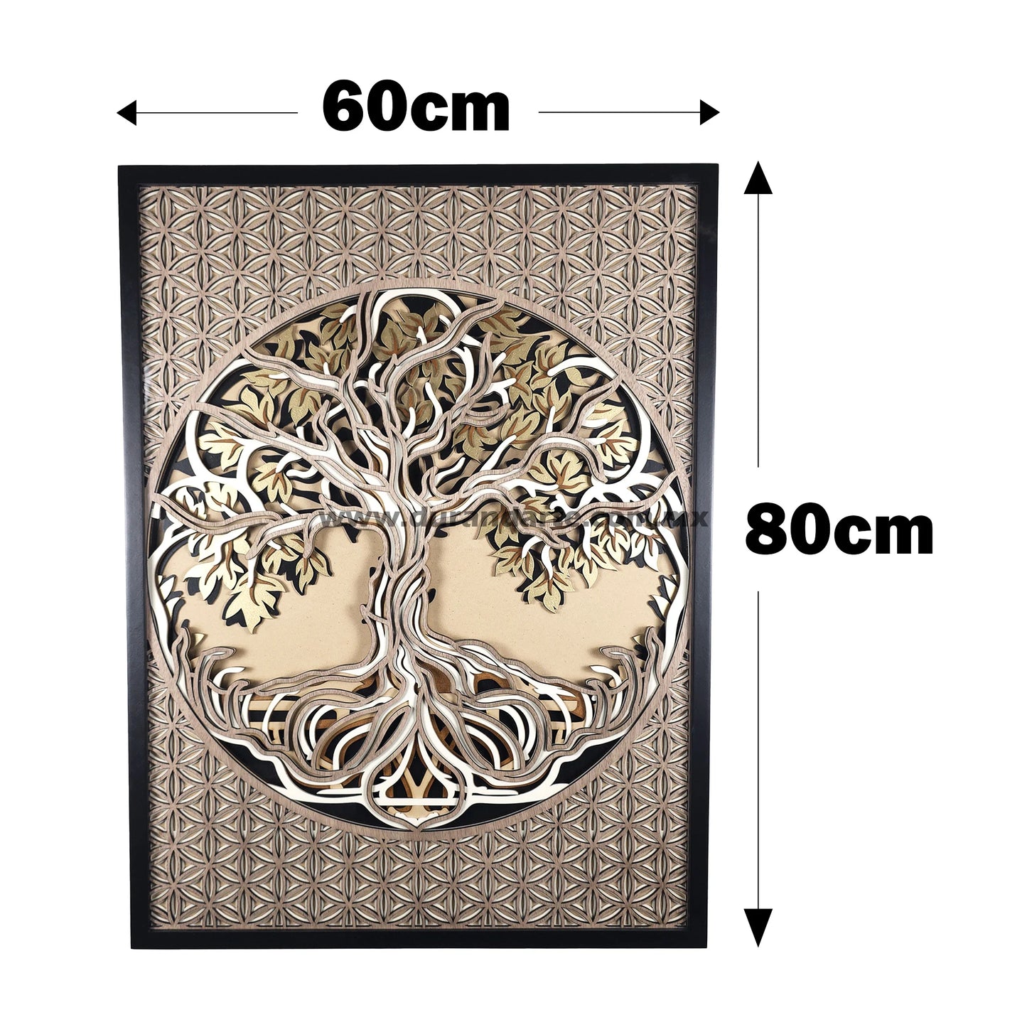 Cuadro 3D - Árbol de la Vida