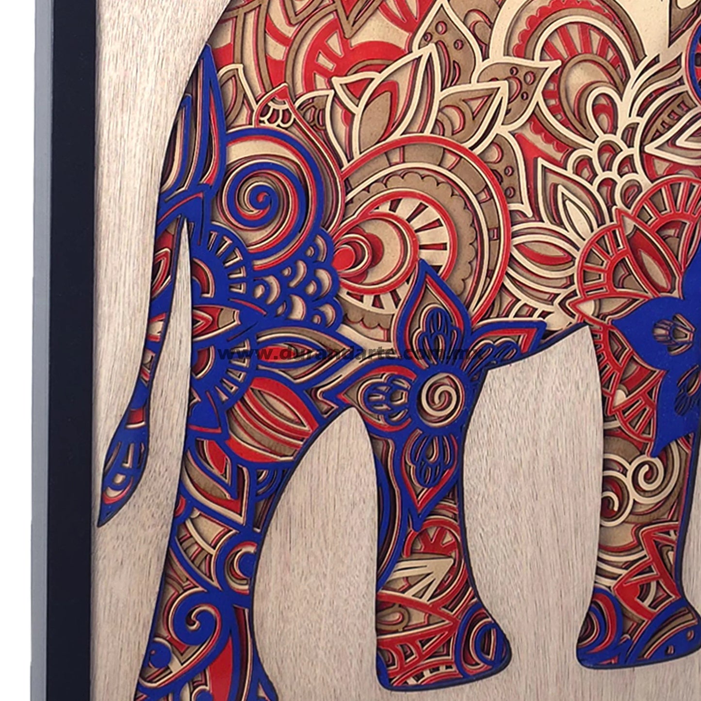 Cuadro 3D - Elefante de la Suerte
