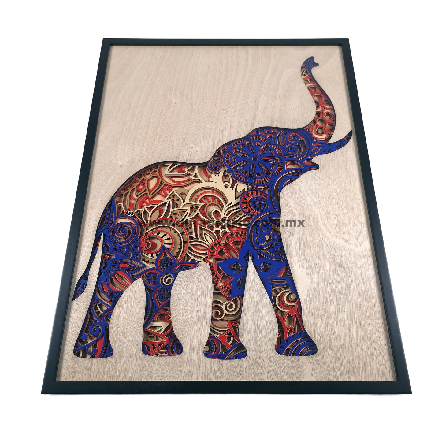 Cuadro 3D - Elefante de la Suerte